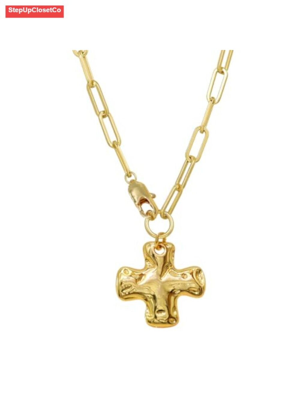 Chunky Toggle Heart Cross Charm Necklace Pearl Seashell Summer Jewelry